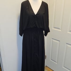 Erika Pena Black Maxi Dress Size S/M